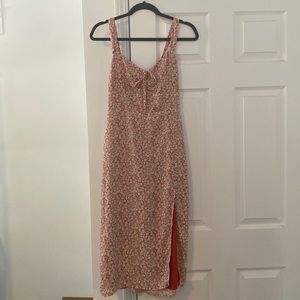 A&F Midi Dress (Red Floral)
